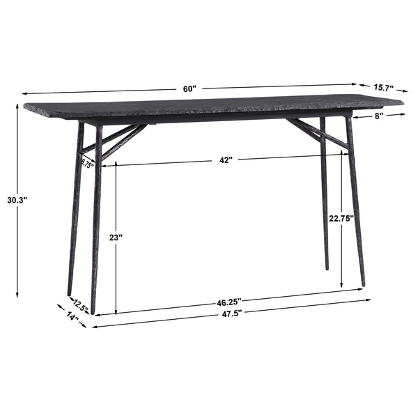 Uttermost Kaduna Slate Console Table