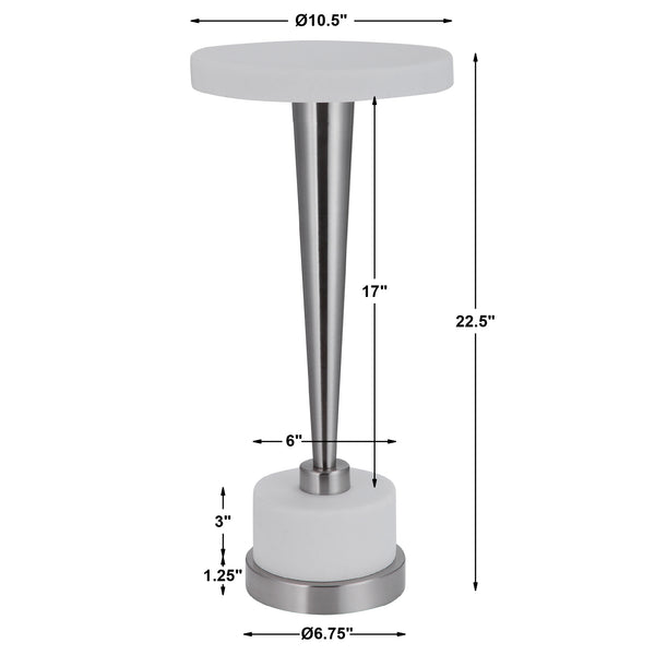 Uttermost Masika White Drink Table