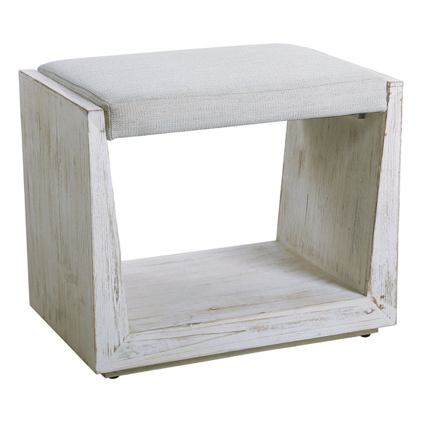 Uttermost Cabana White Small Bench