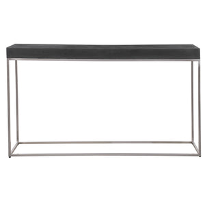 Uttermost Jase Black Concrete Console Table