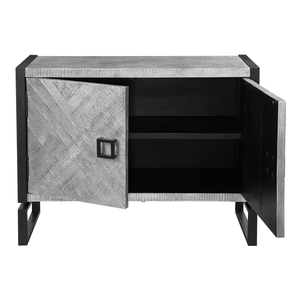 Uttermost Keyes 2 Door Gray Cabinet