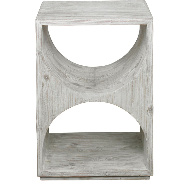 Uttermost Hans White Side Table