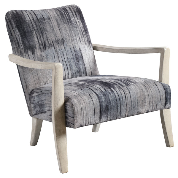 Uttermost Watercolor Gray Chenille Accent Chair