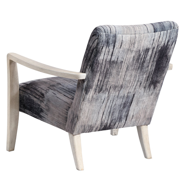 Uttermost Watercolor Gray Chenille Accent Chair