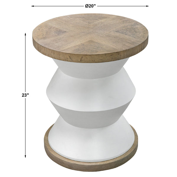 Uttermost Spool Geometric Side Table