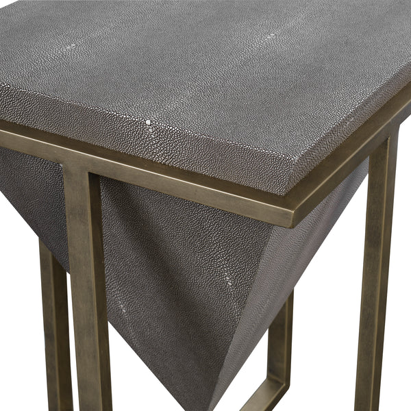 Uttermost Bertrand Shagreen Accent Table