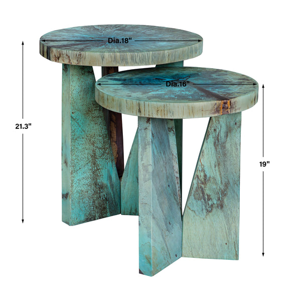 Uttermost Nadette Blue Nesting Tables, S/2