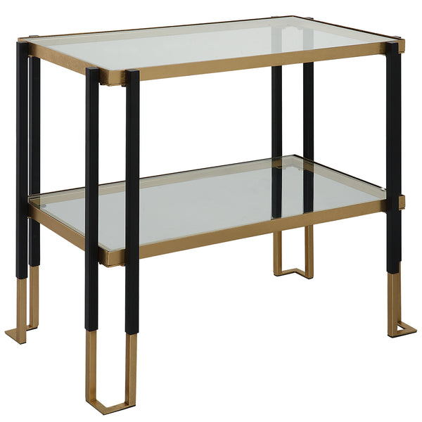 Uttermost Kentmore Glass Side Table