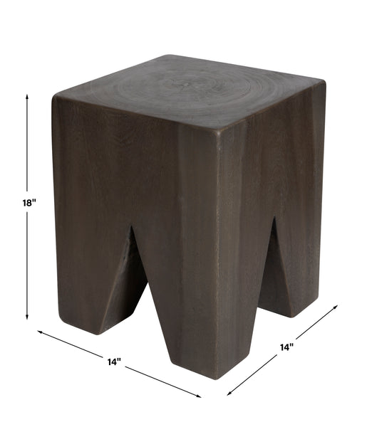 Uttermost Armin Solid Wood Accent Stool