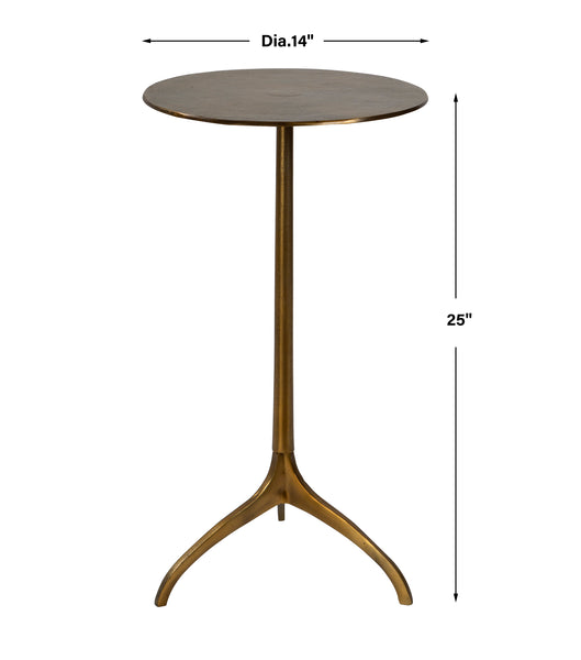 Uttermost Beacon Gold Accent Table