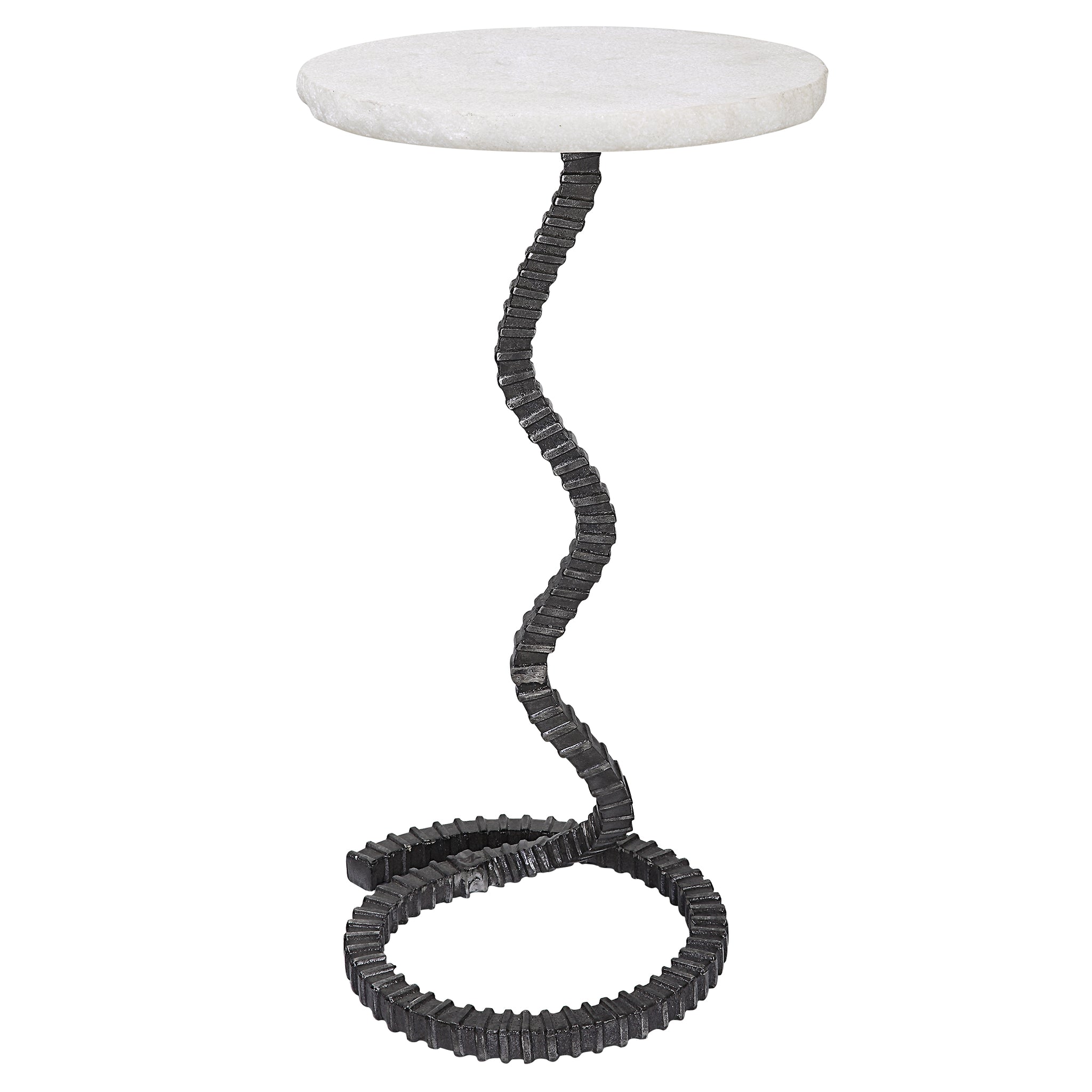 Uttermost Lasso White Drink Table