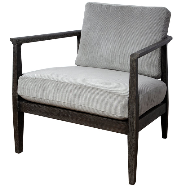 Uttermost Brunei Modern Gray Accent Chair