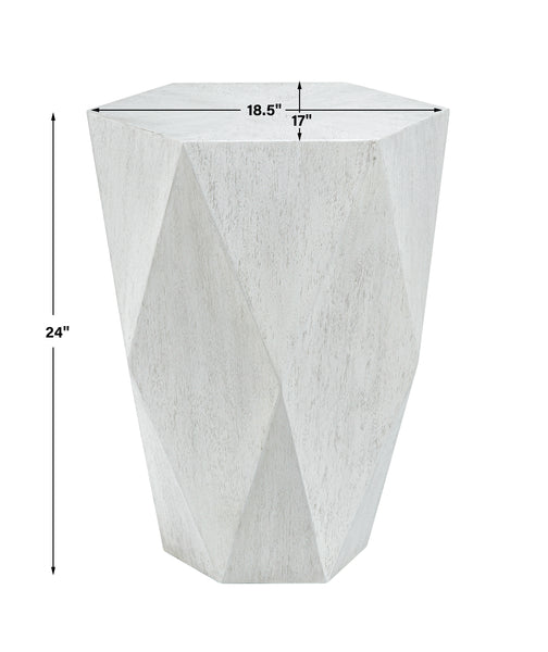 Uttermost Volker White Side Table