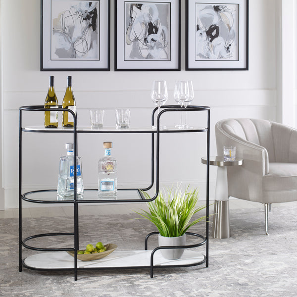 Uttermost Trolley Bar Console