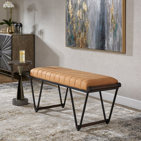 Uttermost Woodstock Mid-Century Bench