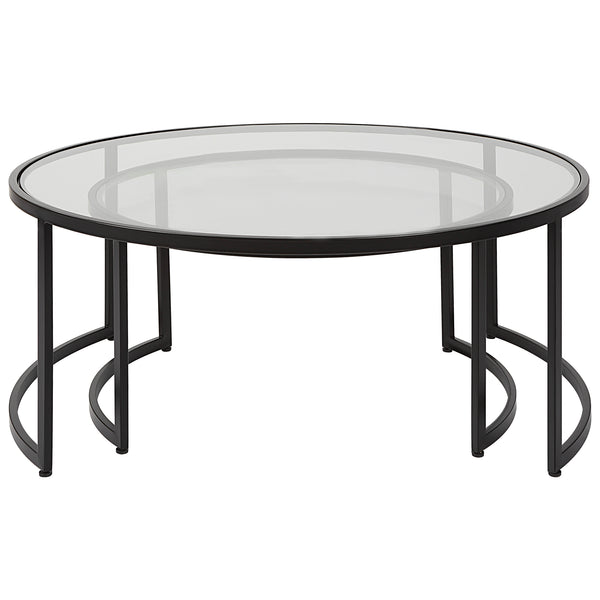 Uttermost Rhea Black Nesting Coffee Tables S/2