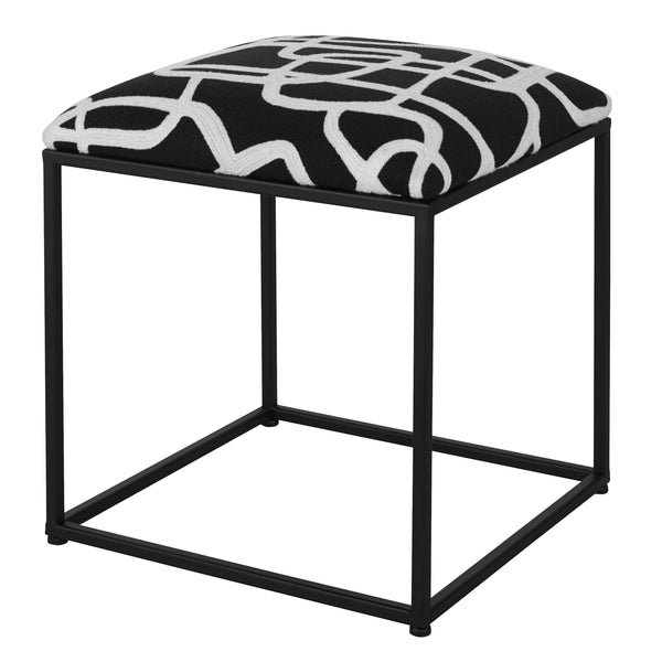 Uttermost Twists And Turns Fabric Accent Stool