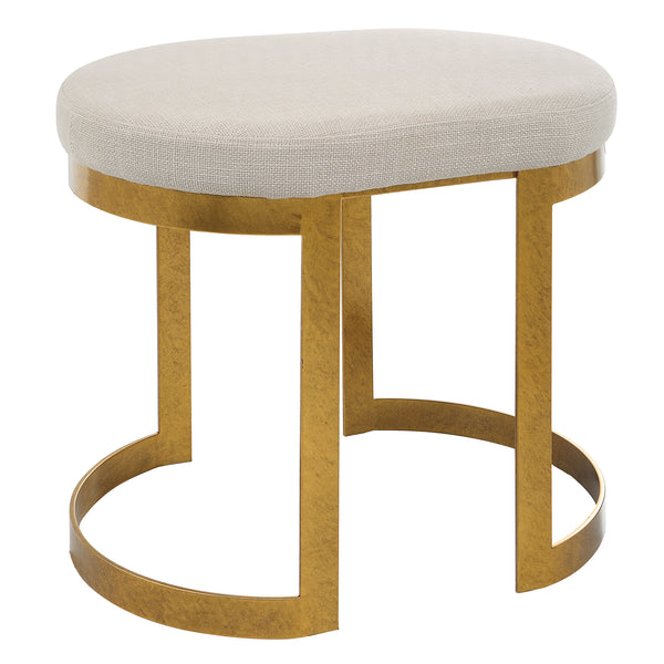 Uttermost Infinity Gold Accent Stool