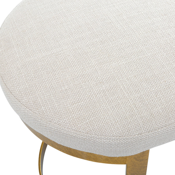 Uttermost Infinity Gold Accent Stool