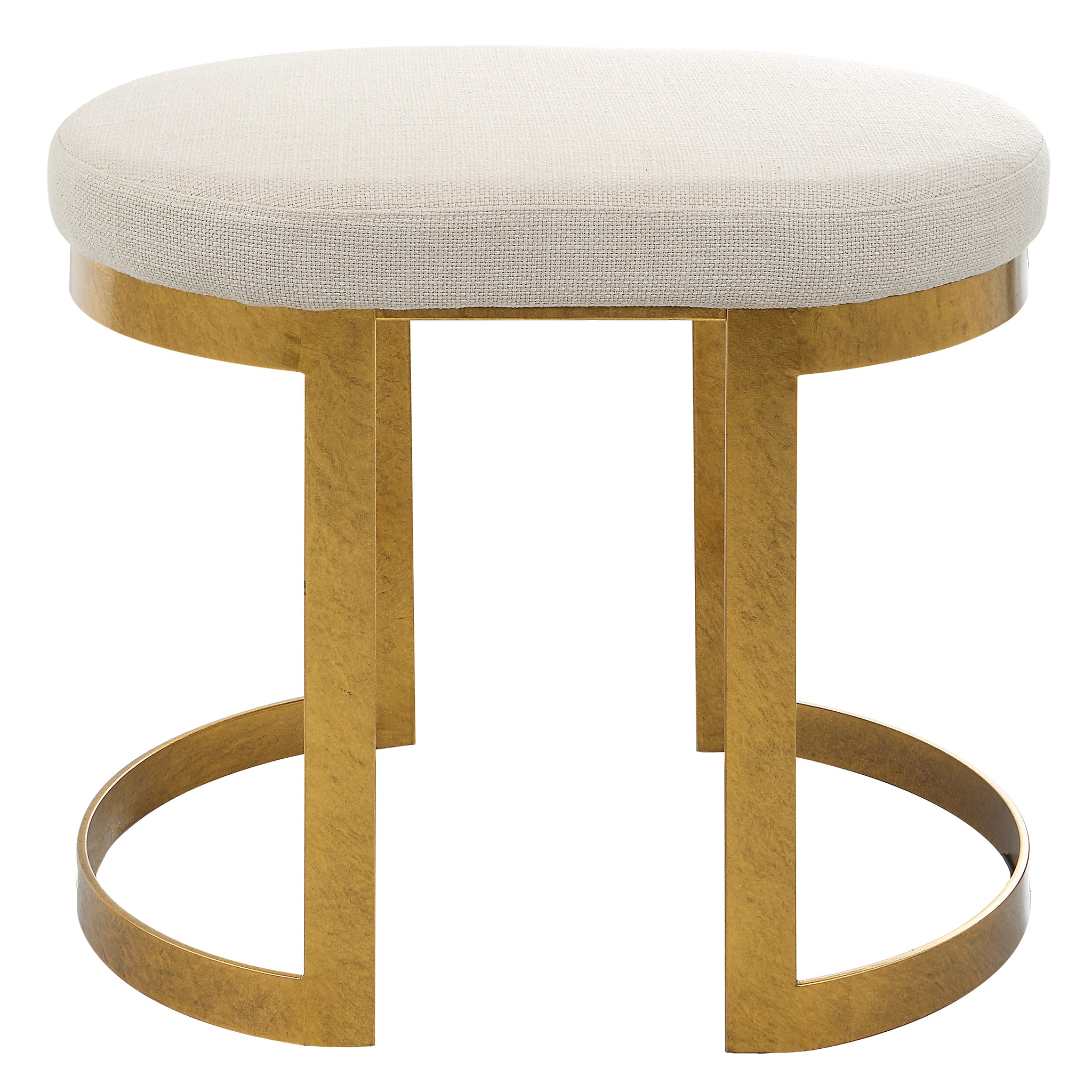 Uttermost Infinity Gold Accent Stool