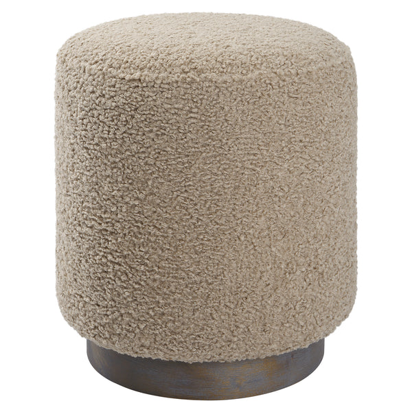 Uttermost Avila Latte Round Ottoman