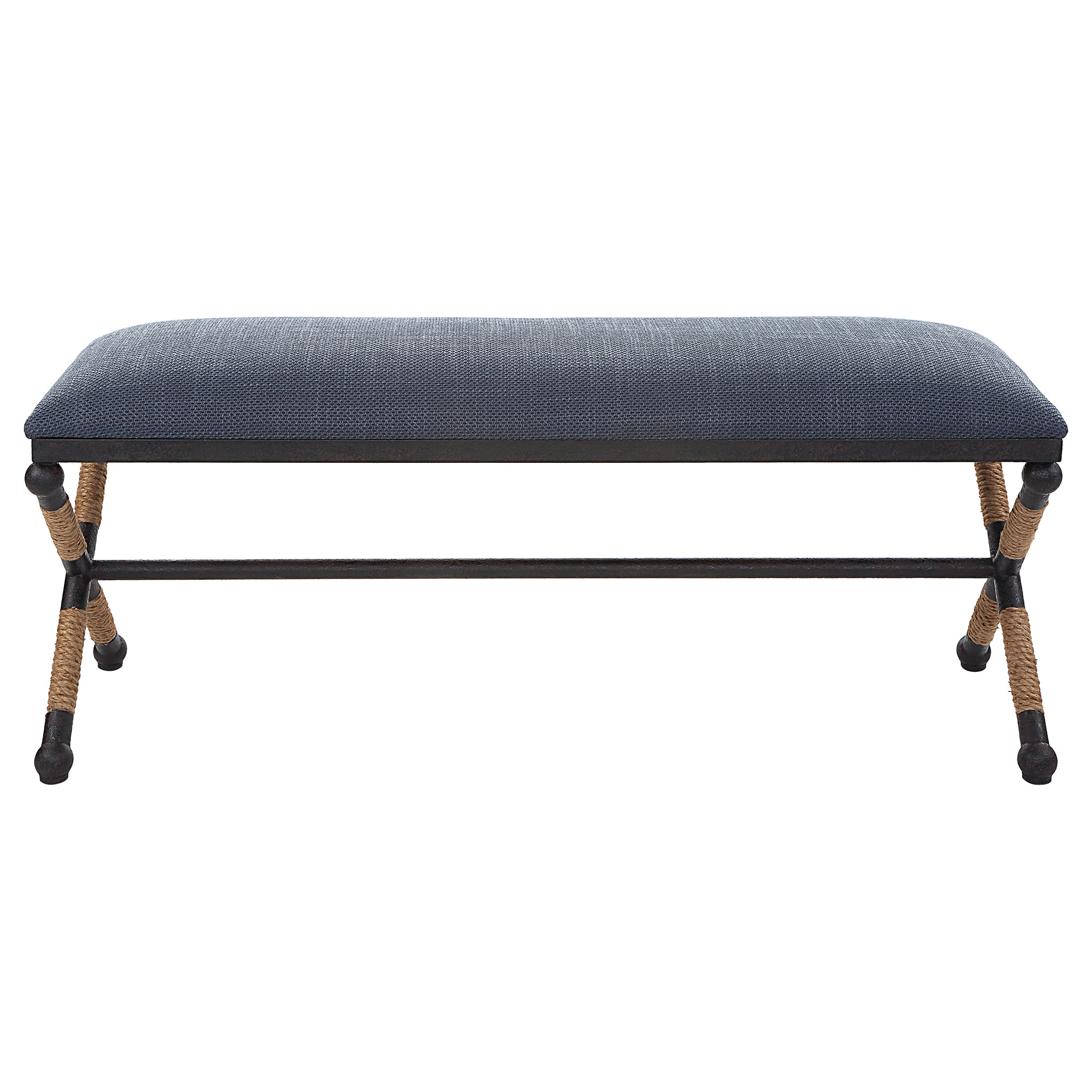 Uttermost Firth Rustic Navy Bench