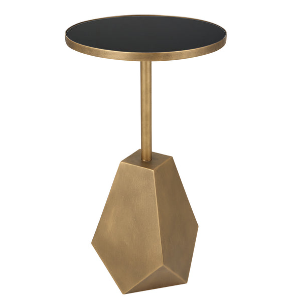 Uttermost Comet Geometric Bronze Accent Table