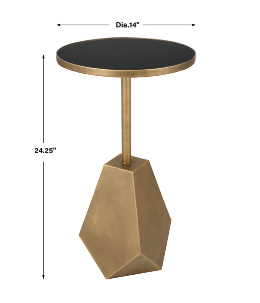 Uttermost Comet Geometric Bronze Accent Table