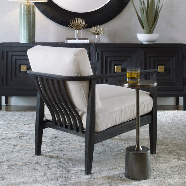 Uttermost Brunei White Accent Chair