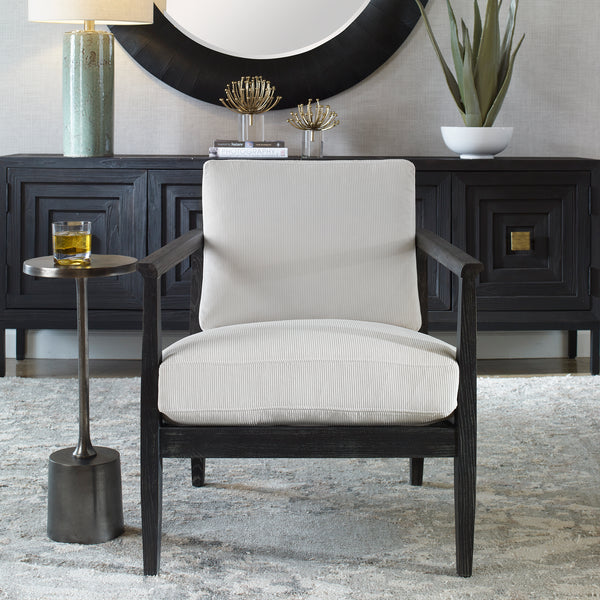 Uttermost Brunei White Accent Chair