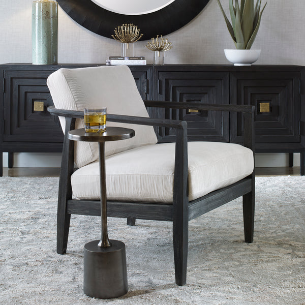 Uttermost Brunei White Accent Chair