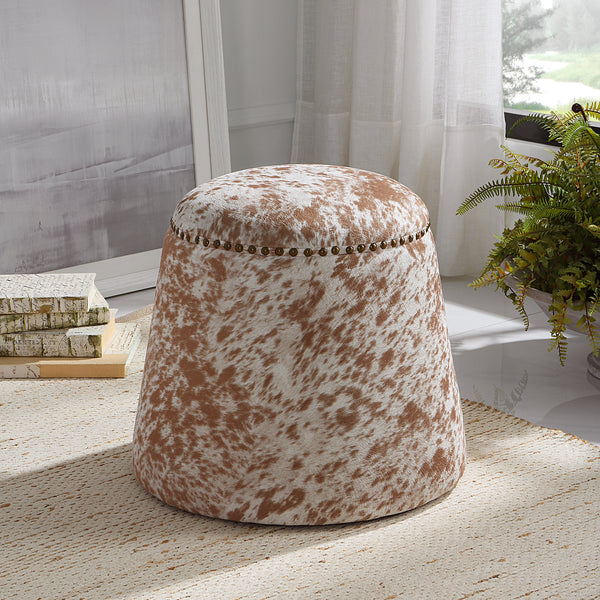 Uttermost Gumdrop Cow Hide Ottoman