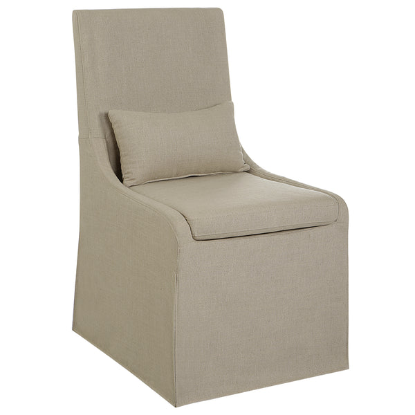 Uttermost Coley Tan Armless Chair