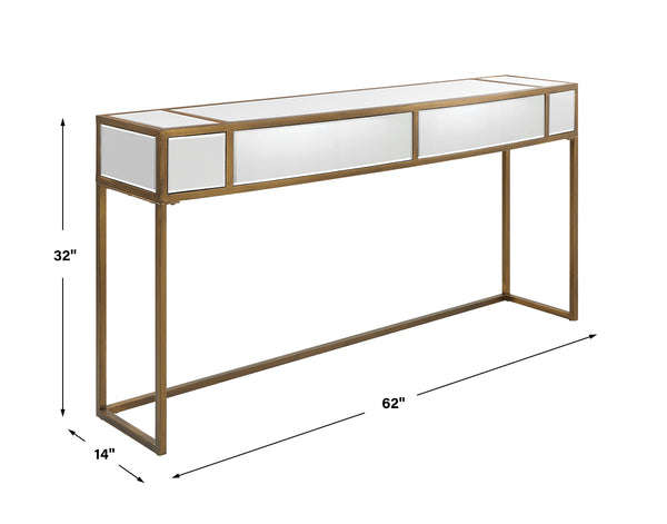 Uttermost Reflect Mirrored Console Table