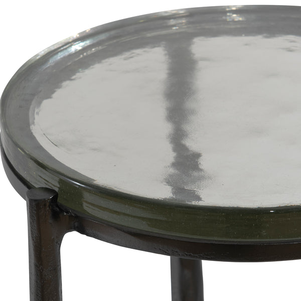 Uttermost Eternity Iron & Glass Accent Table