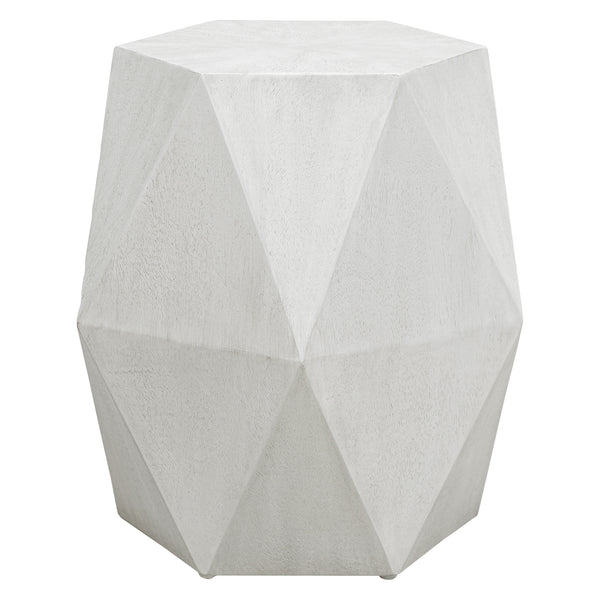 Uttermost Volker White Geometric Accent Table