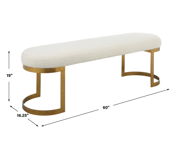 Uttermost Infinity Gold Bench