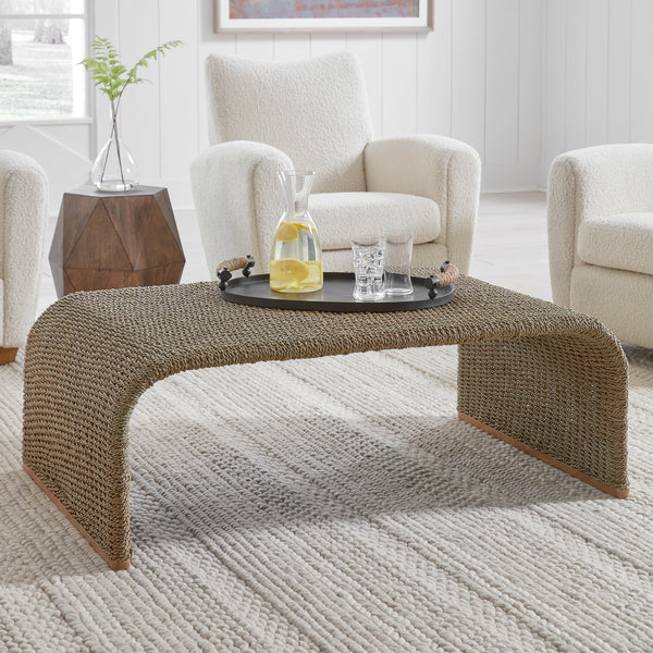 Uttermost Calabria Woven Seagrass Coffee Table