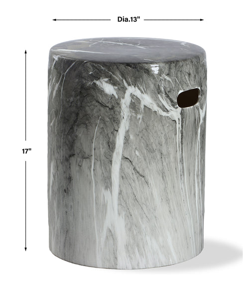 Uttermost Marvel Marbled Garden Stool