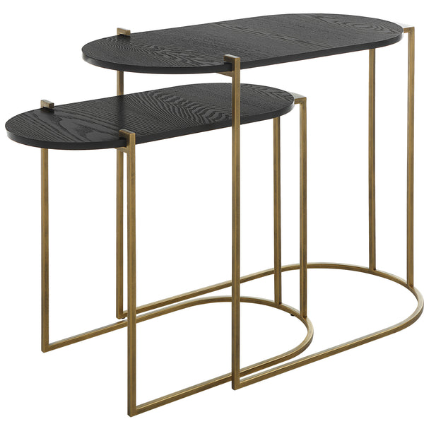 Uttermost Aztec Wood Nesting Tables, Set/2