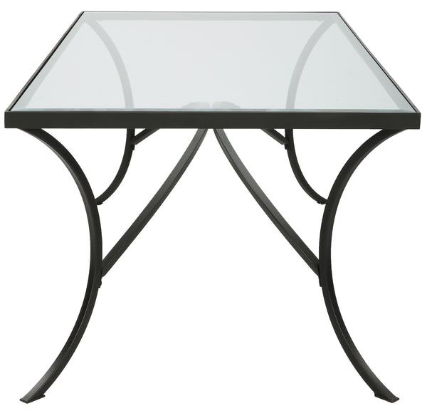 Uttermost Alayna Black Metal & Glass Coffee Table