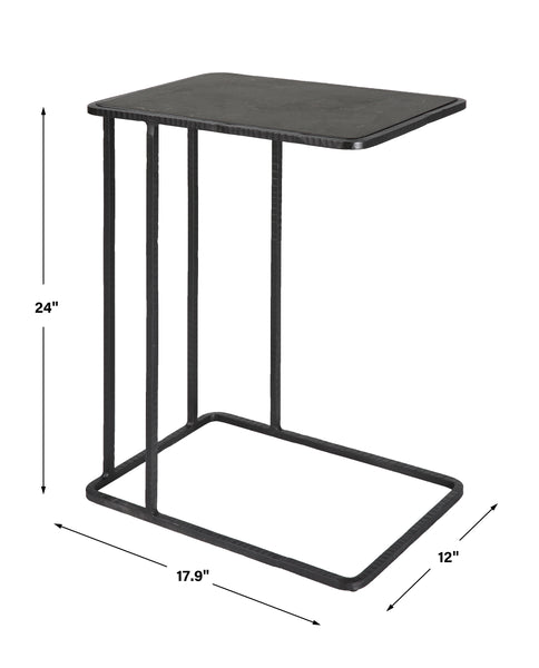 Uttermost Cavern Stone & Iron Accent Table