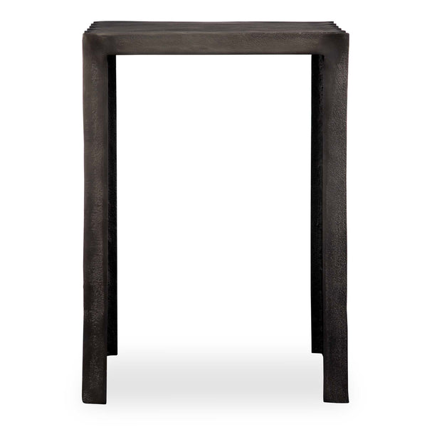Uttermost In The Groove Aluminum Accent Table