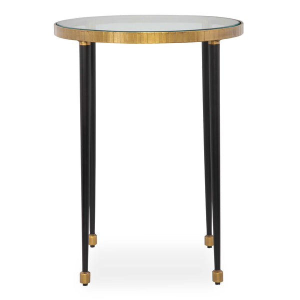 Uttermost Stiletto Antique Gold Side Table