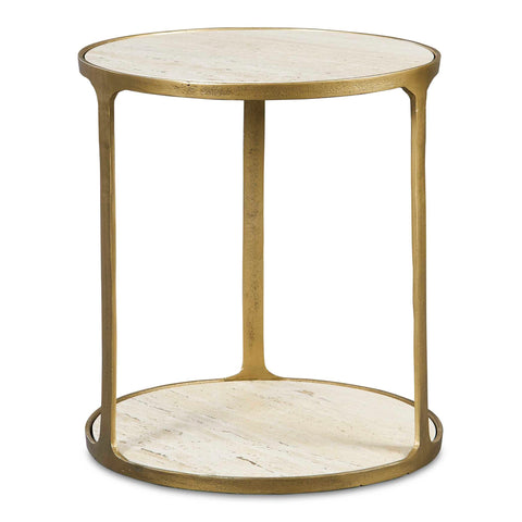 Uttermost Clench Brass Side Table