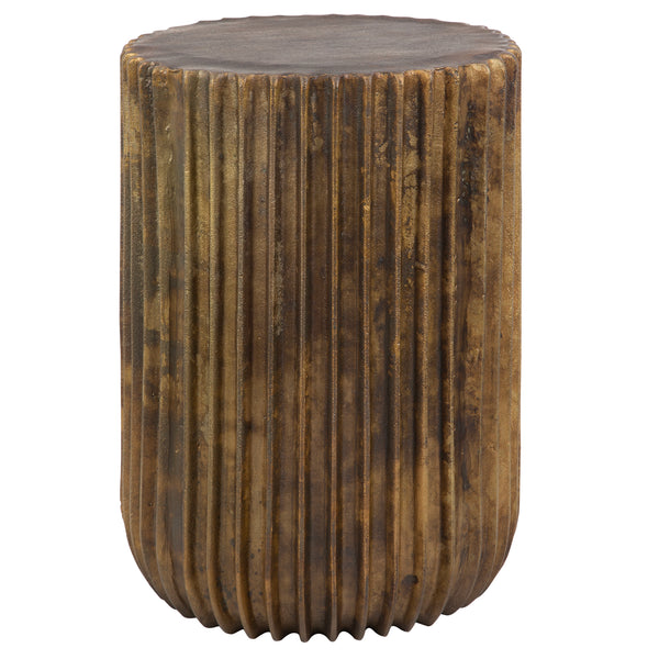 Uttermost Peaks And Valleys Gold Accent Table