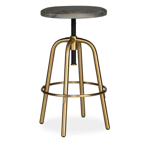 Uttermost Revolve Brass Counter Stool