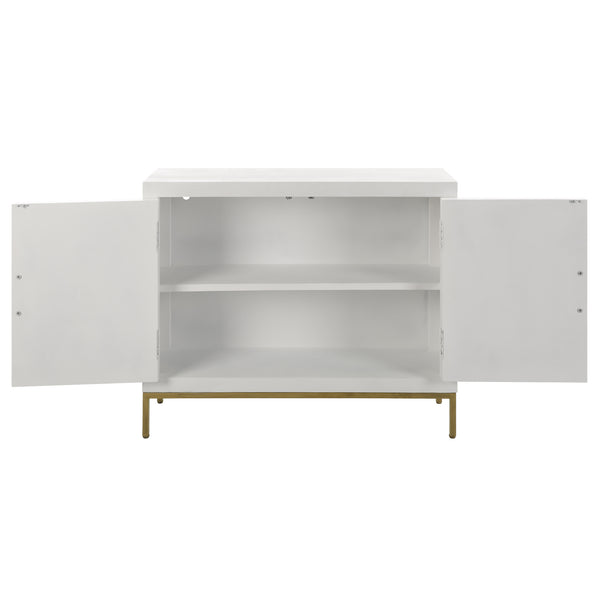 Uttermost Front Range White 2 Door Cabinet