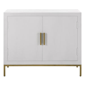 Uttermost Front Range White 2 Door Cabinet