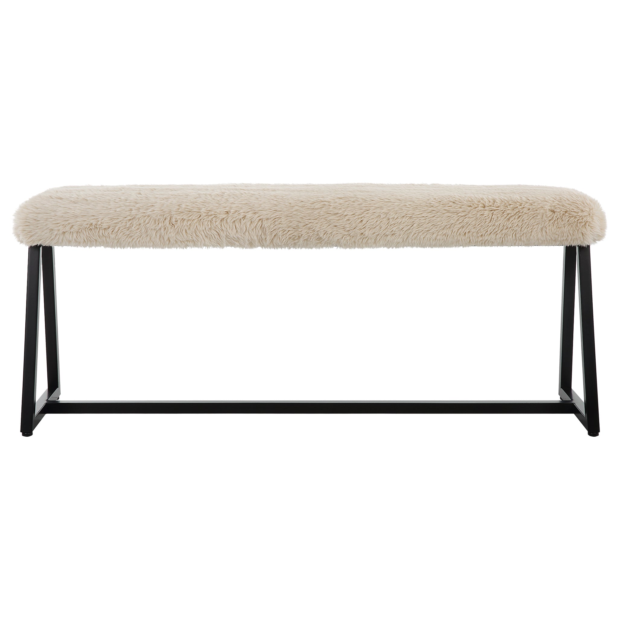 Uttermost Taupo Sheepskin Bench